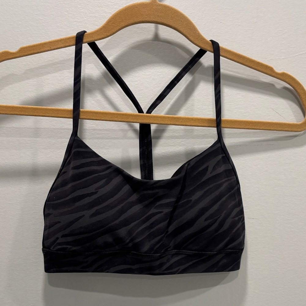 Lululemon Athletica Black Zebra Sports Bra